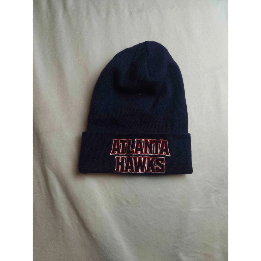 Vtg Y2K Atlanta Hawks NBA Adidas Beanie OSFA Retro Sporty Athleisure Streetwear